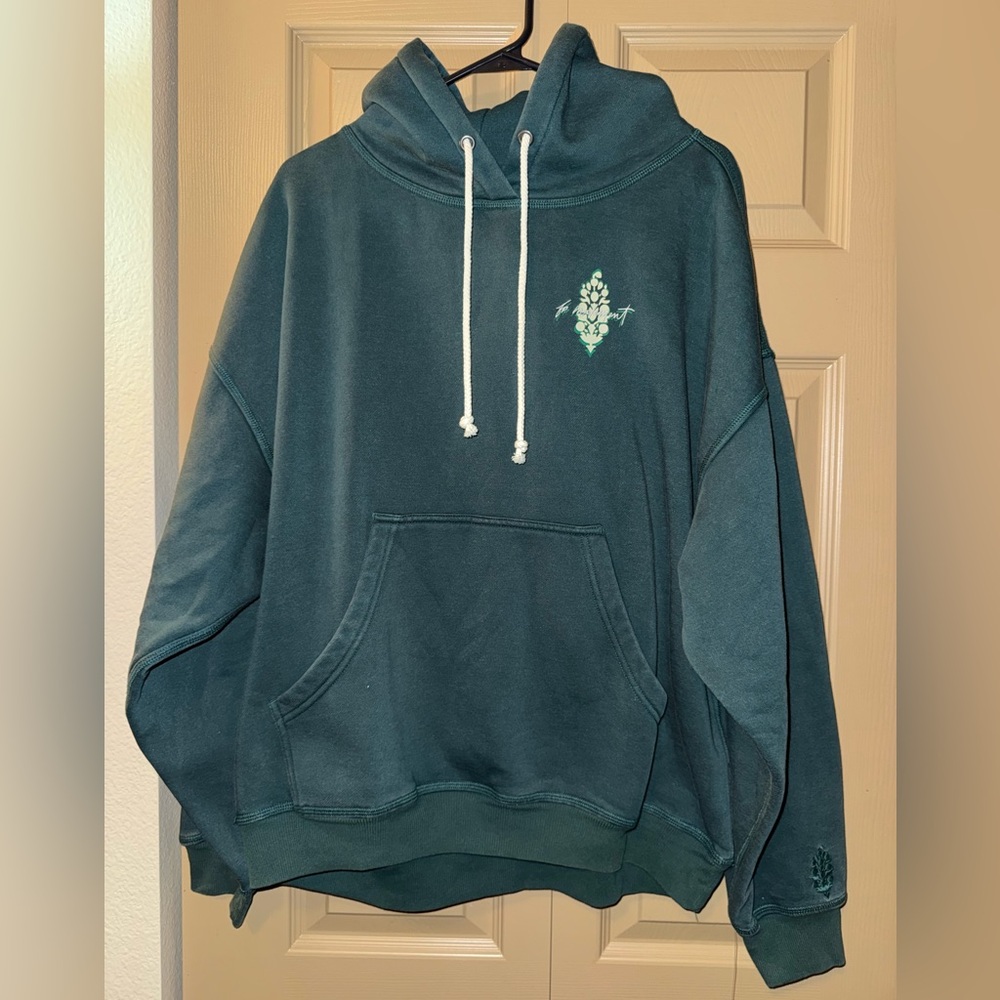 FP Movement by Free People Teal Green Oversized Hoodie with Mint Accent